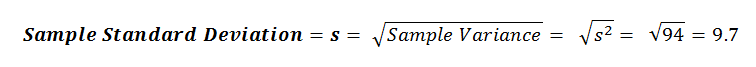 Standard Deviation Ex - Final Calc