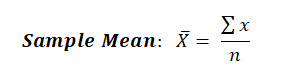 Sample Mean Equation